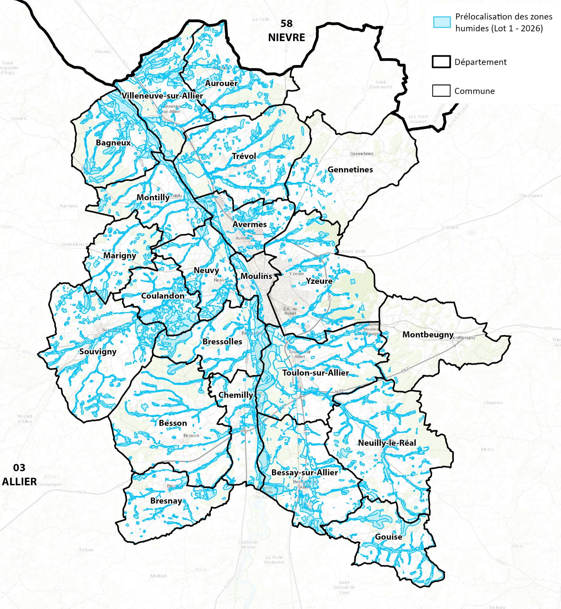 INVENTAIRE DES MILIEUX HUMIDES – LANCEMENT CAMPAGNE 2026-2027 (secteur Moulins Communauté)